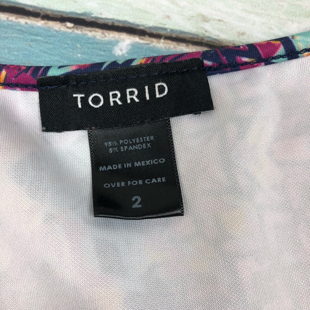 Torrid Aztec Pattern Multicolored Skater Dress 2x - image 4